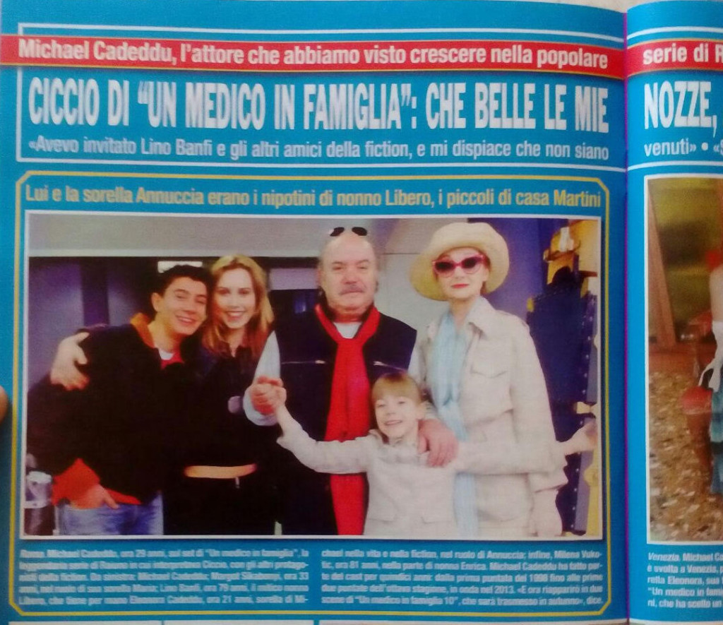 Matrimonio Michael Cadeddu con la sua FAMIGLIA DI NONNO LIBERO Lino Banfi DI UN MEDICO IN FAMIGLIA