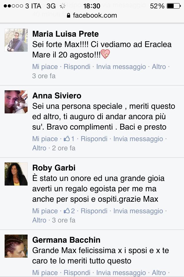 opinioni e testimonianze su max pianta tributo a renato zero